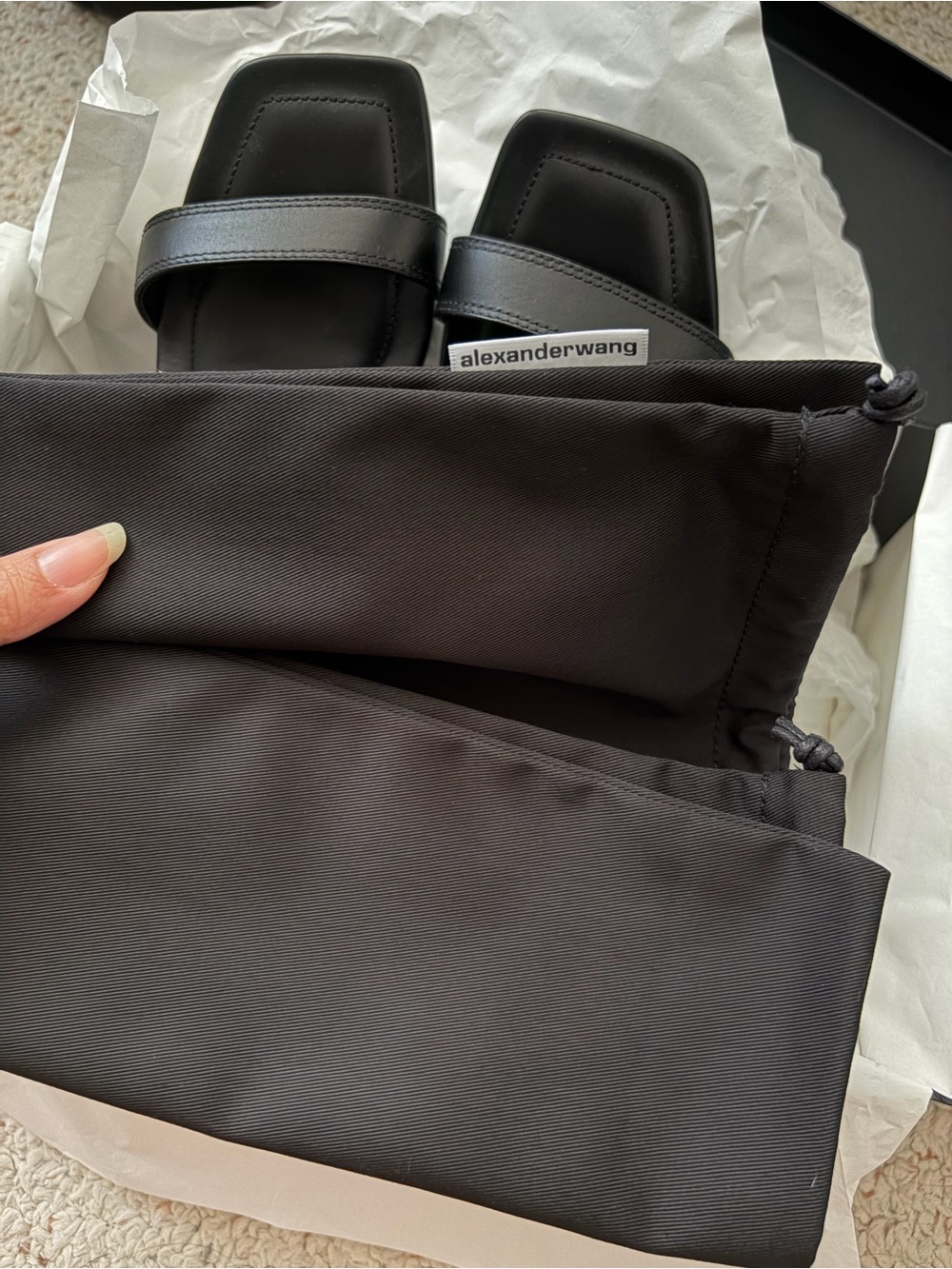 Alexander Wang Hayden Double Strap Sandal - Picture 10 of 12